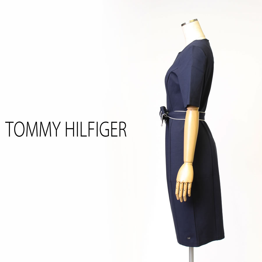 IMOGEN DRESS (Lサイズ／ネイビー／TOMMY HILFIGER(トミーヒルフィガー))