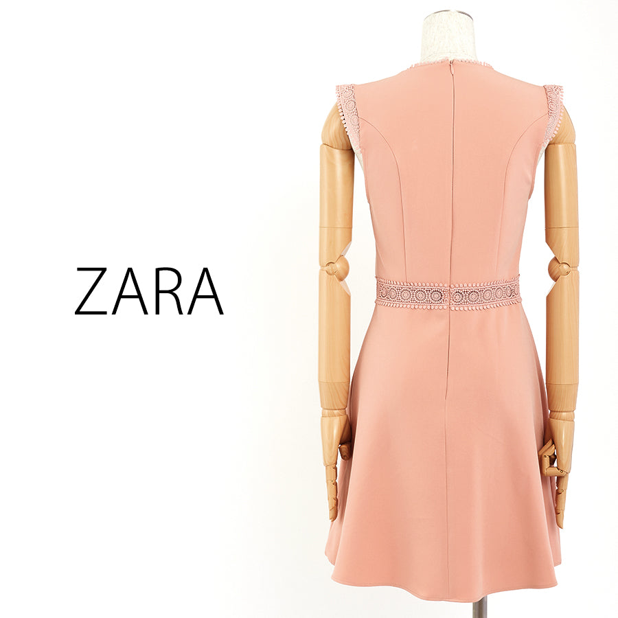 コントラストレース付きワンピース（Mサイズ / メーキャップ / ZARA（ザラ））