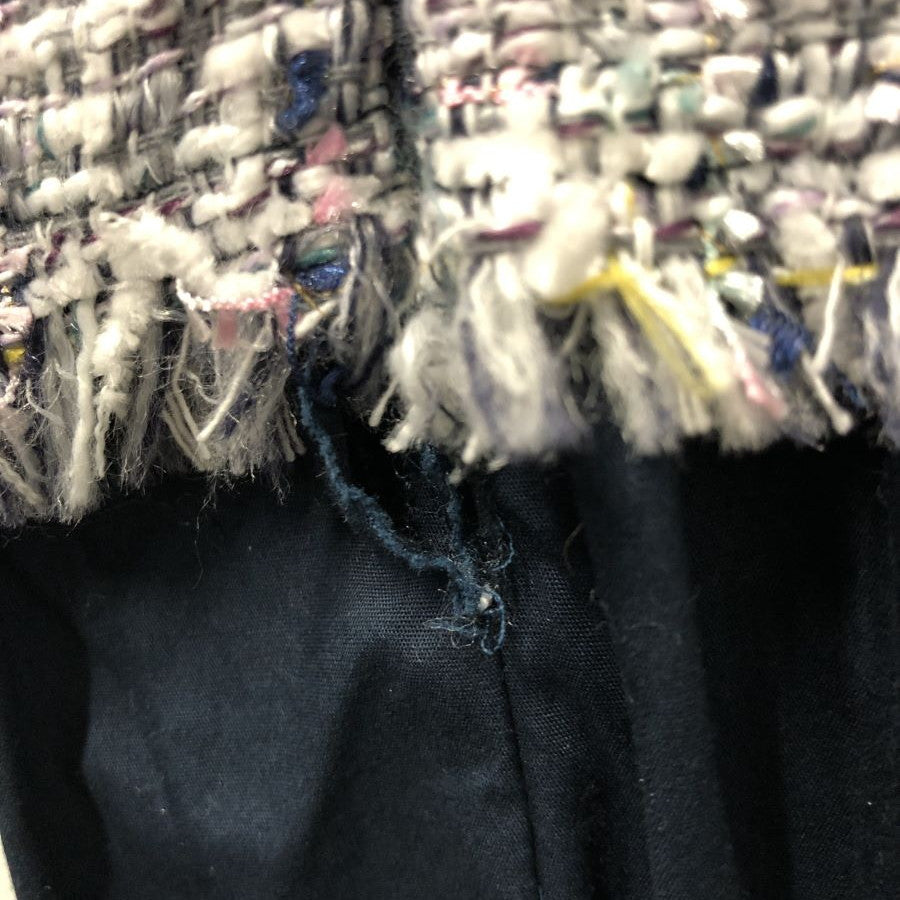 コントラストツイードワンピース(Mサイズ／ネイビー／ZARA(ザラ))