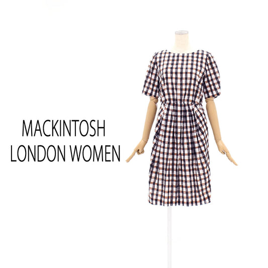 チェック ワンピース(Mサイズ／ブラウン／MACKINTOSH LONDON WOMEN(マッキントッシュ ロンドン ウィメン))