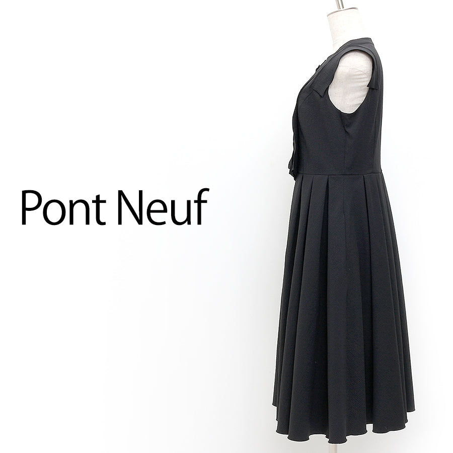 ストライプワンピース(Mサイズ／ブラック／Pont Neuf(ポンヌフ))