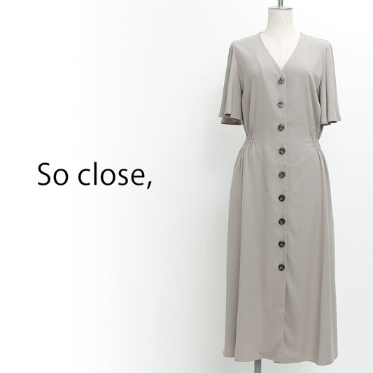 ウエストシャーリングワンピース(Mサイズ／ベージュ／So close,(ソークロース,))